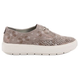 Goodin Scarpe in pelle leggera marrone