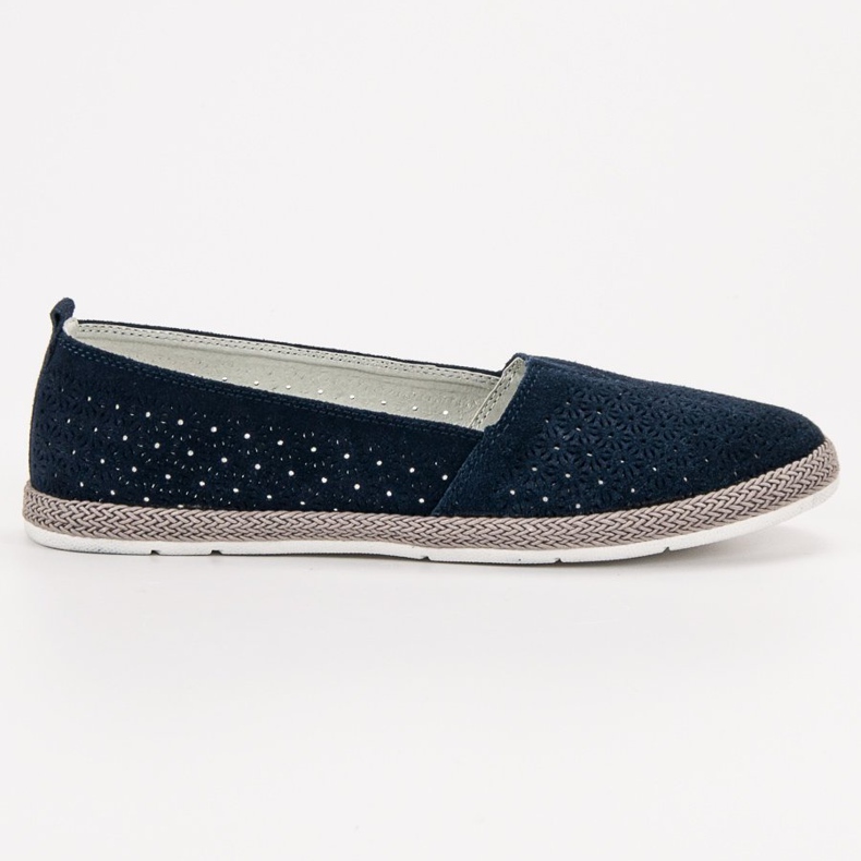 Goodin Slipony in pelle blu navy
