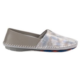Goodin Scarpe Slip-on in pelle grigio