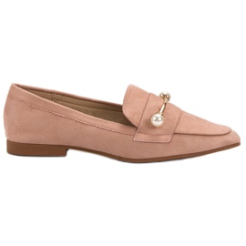 Mocassini VICES in camoscio rosa