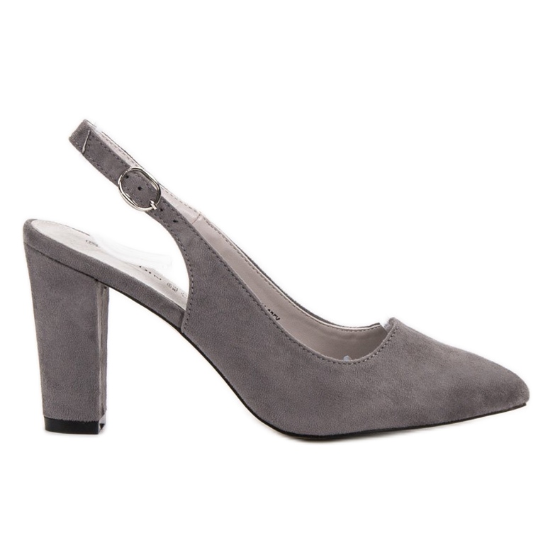 Goodin Décolleté con tacco aperto grigio