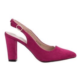 Goodin Décolleté con tacco aperto rosa