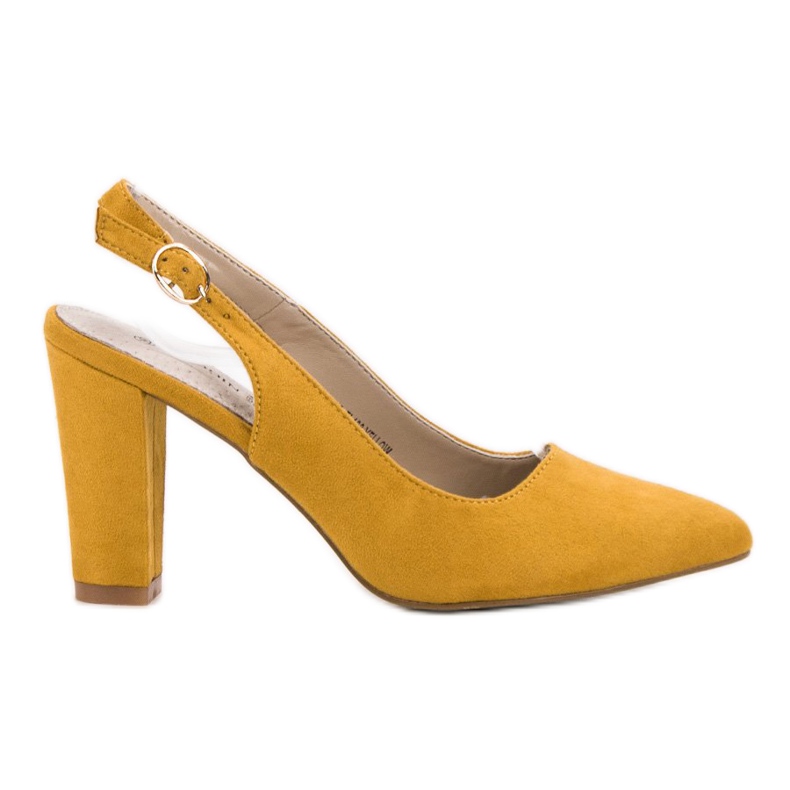 Goodin Décolleté con tacco aperto giallo