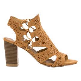 Goodin Sandali senape alla moda giallo