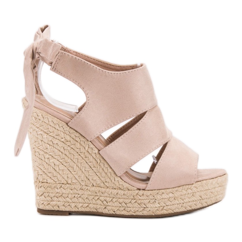 Cm Paris Sandali con zeppa beige