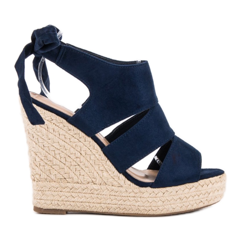 Cm Paris Sandali blu navy su una zeppa