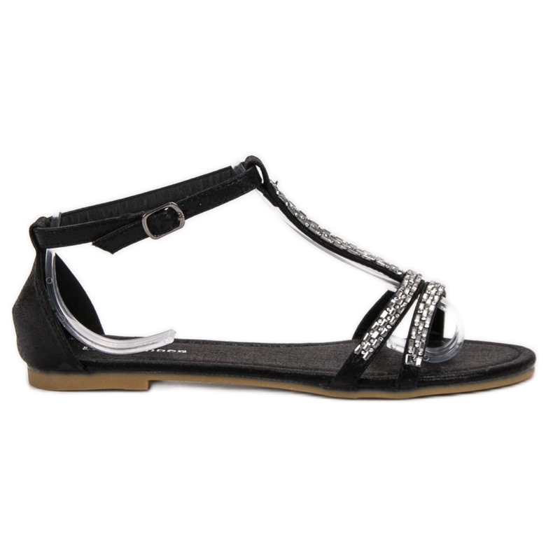 L. Lux. Shoes Sandali bassi nero