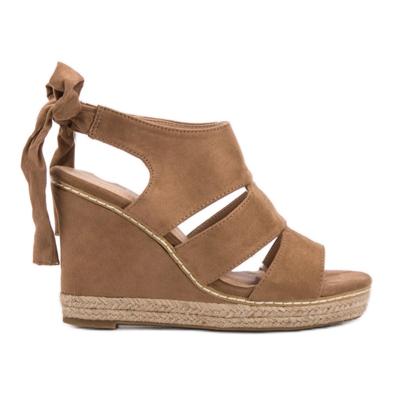 Anesia Paris Sandali con zeppa marrone