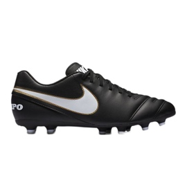 Nike Tiempo Rio Iii Fg M 819233-010 scarpe da calcio nero nero