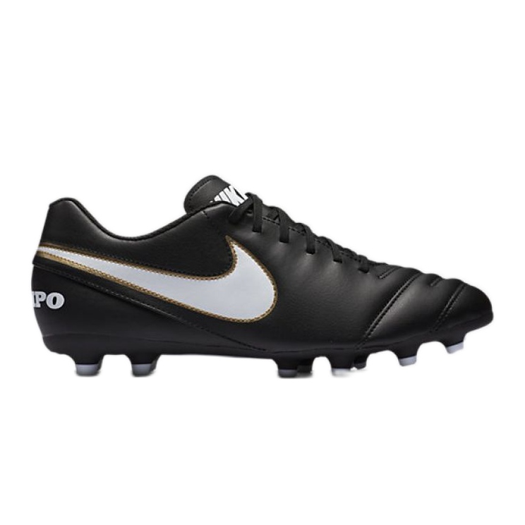 Nike Tiempo Rio Iii Fg M 819233-010 scarpe da calcio nero nero