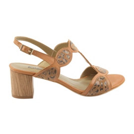 Sandali donna caramello/pantera Anabelle 1352 beige