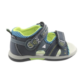 Sandali da bambino American Club DR13 blu navy verde