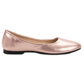 SHELOVET Ballerine scintillanti Rose Gold rosa
