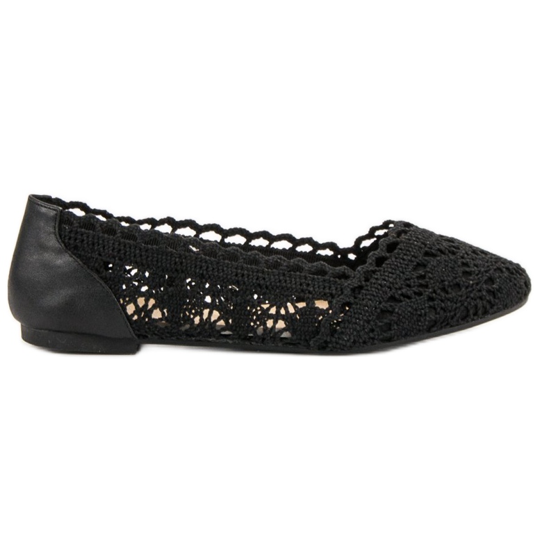 Coura Ballerine di pizzo nero