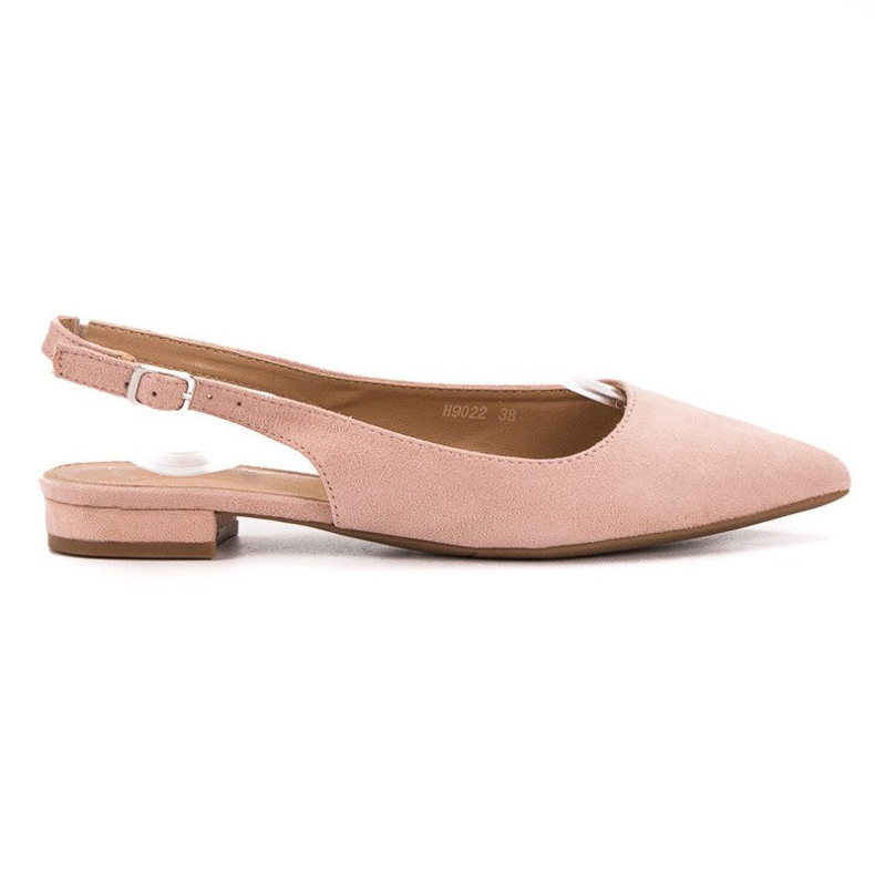 SHELOVET Ballerine in pelle scamosciata alla moda rosa