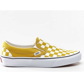 Vans Classic Slip On Vly Scacchiera giallo bianca