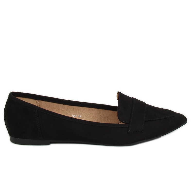 Nero 302 Ballerine a punta nere