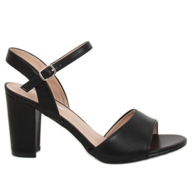 Sandali neri tacchi alti FZ583 Black nero