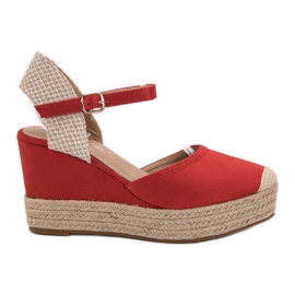 Seastar Espadrillas sulla piattaforma rosso
