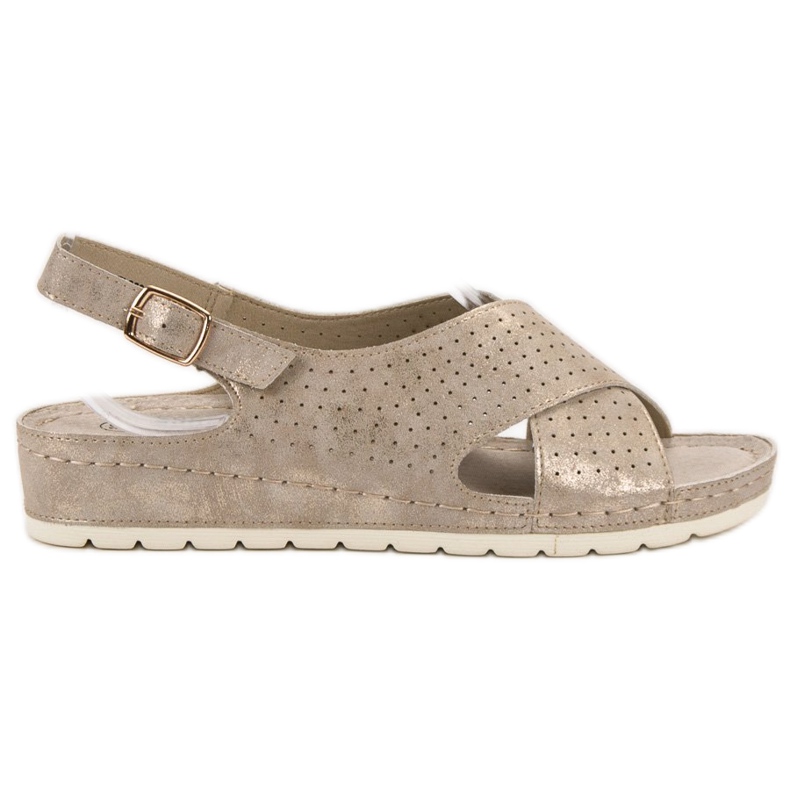 Goodin Sandali Sulla Piattaforma d'oro