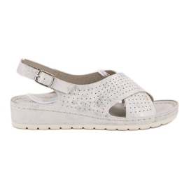 Goodin Sandali Sulla Piattaforma bianco