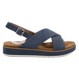 Goodin Sandali in camoscio blu