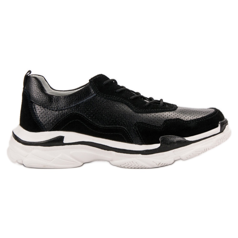 Goodin Sneakers in pelle nera nero