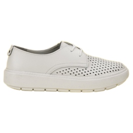 Goodin Scarpe in pelle leggera bianco