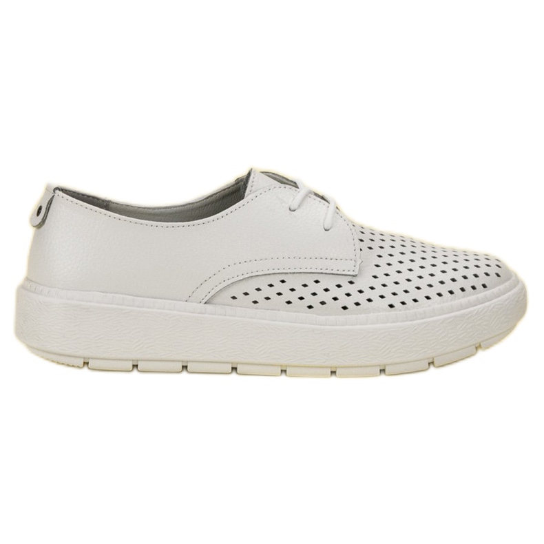 Goodin Scarpe in pelle leggera bianca
