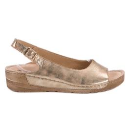 Goodin Sandali Con Glitter giallo