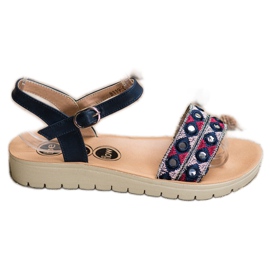 SHELOVET Sandali casual multicolore blu navy