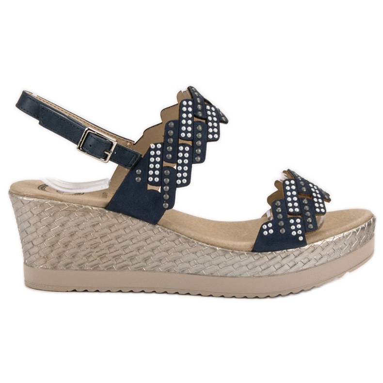 Aclys Sandali leggeri su una zeppa blu