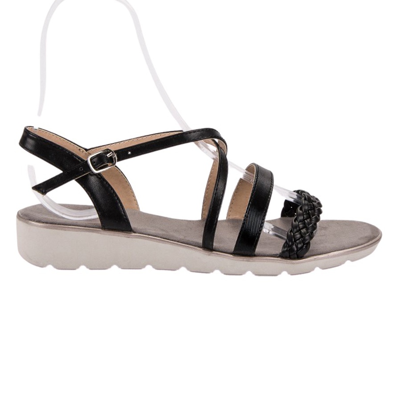 Kylie Sandali neri sulla piattaforma nero