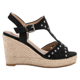 Kylie Sandali Con Strass nero