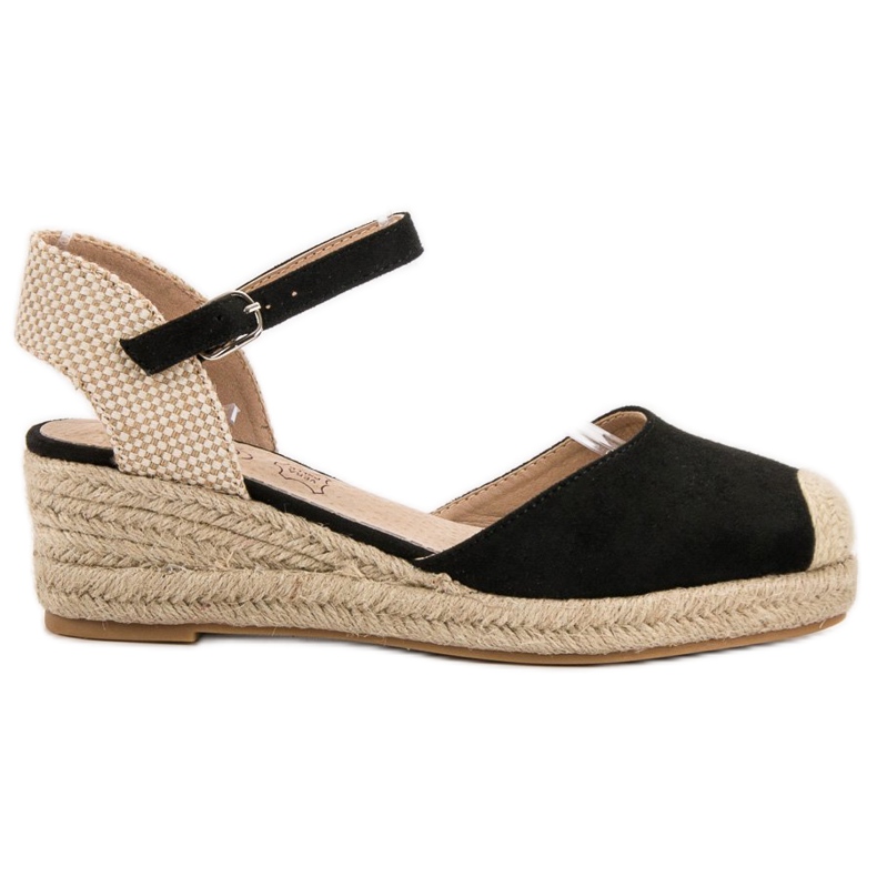 Kylie Espadrillas con zeppa nero marrone
