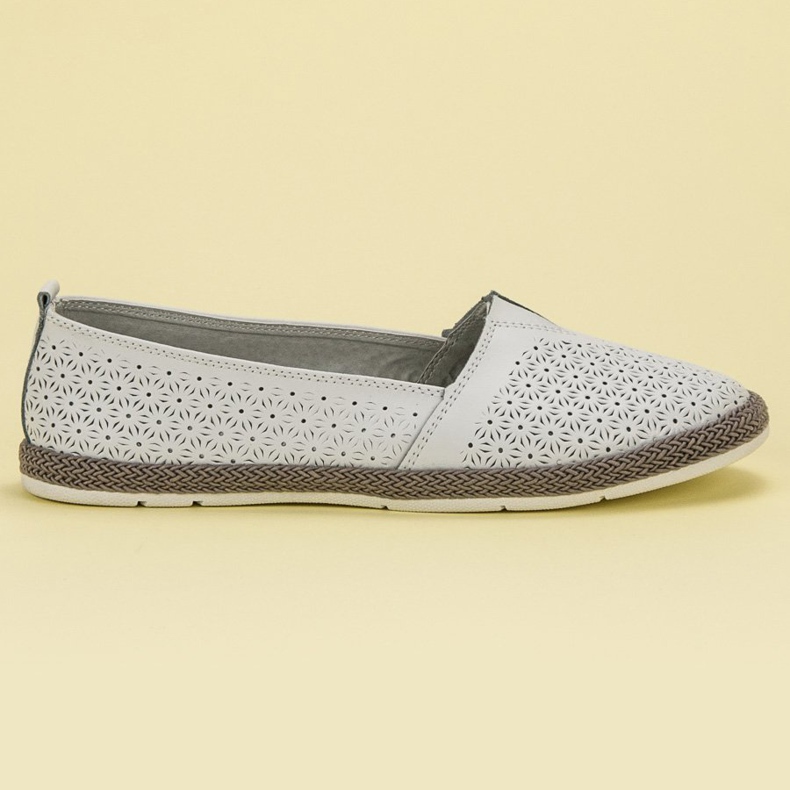 Goodin Slipony in pelle bianca