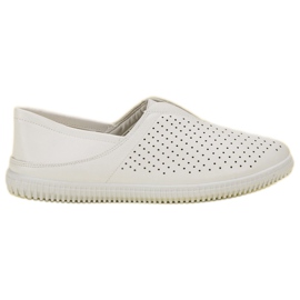 Super Mode Comode scarpe da ginnastica slip-on bianca