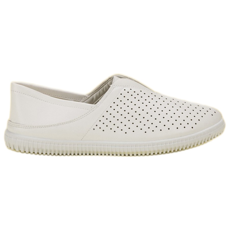 Super Mode Comode scarpe da ginnastica slip-on bianca