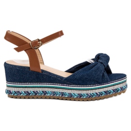 Groto Gogo Sandali di jeans blu