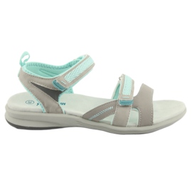 Sandali da bambina American Club HL12 grigi grigio verde
