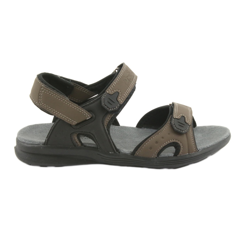 American Club Sandali sportivi per giovani americani HL09 neri / kaki nero multicolore cachi