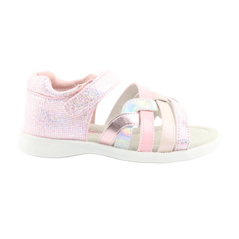 Sandali rosa da bambina American Club GC26 grigio