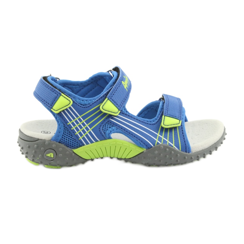 Sandali da bambino American Club HL16 blu / lime verde