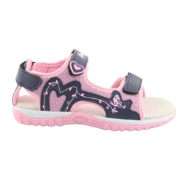 Sandali sportivi da bambina American Club rosa blu navy