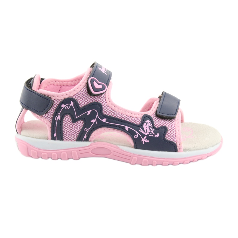 Sandali sportivi da bambina American Club rosa blu navy