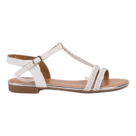 Small Swan Sandali bassi bianco