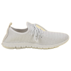 SHELOVET Calzature in tessuto bianco
