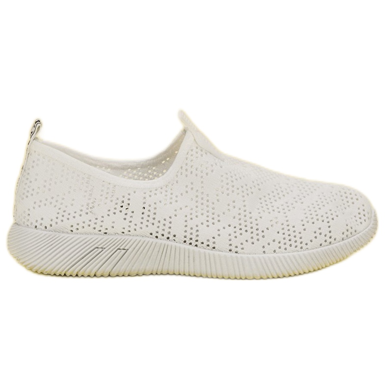 SHELOVET Calzature in tessuto slip-on bianca
