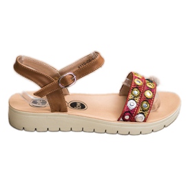 SHELOVET Sandali casual marrone