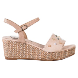 Aclys Sandali con zeppa casual marrone
